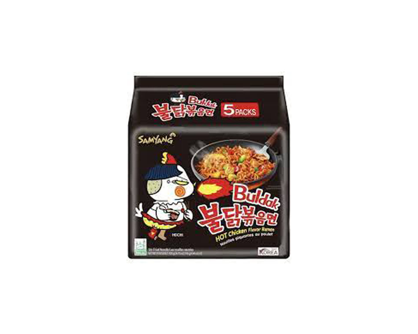 Samyang Buldak Hot Chicken Ramen Noodles 5 Pack