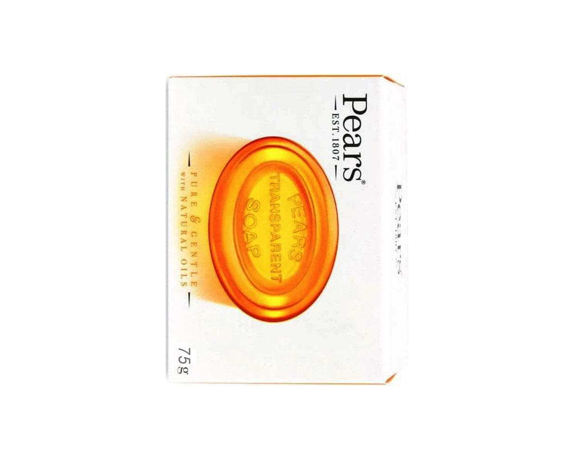 Pears Transparent Soap Bar Pure & Gentle With Natural Oils 75g